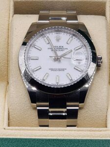Rolex Datejust 41 White Dial Men Watch
