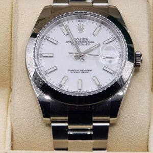 Rolex Datejust 41 White Dial Men Watch